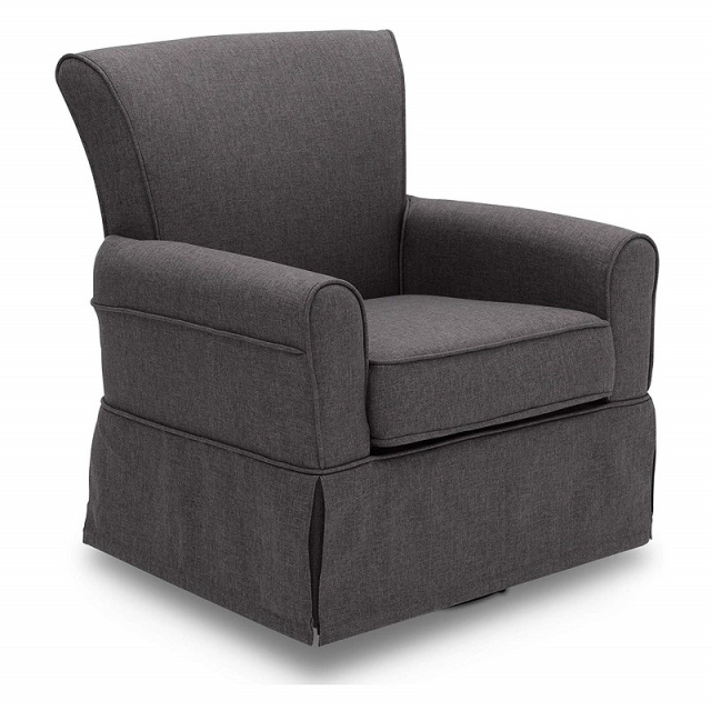 delta upholstered swivel glider chair