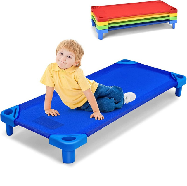 Daycare cot storage top