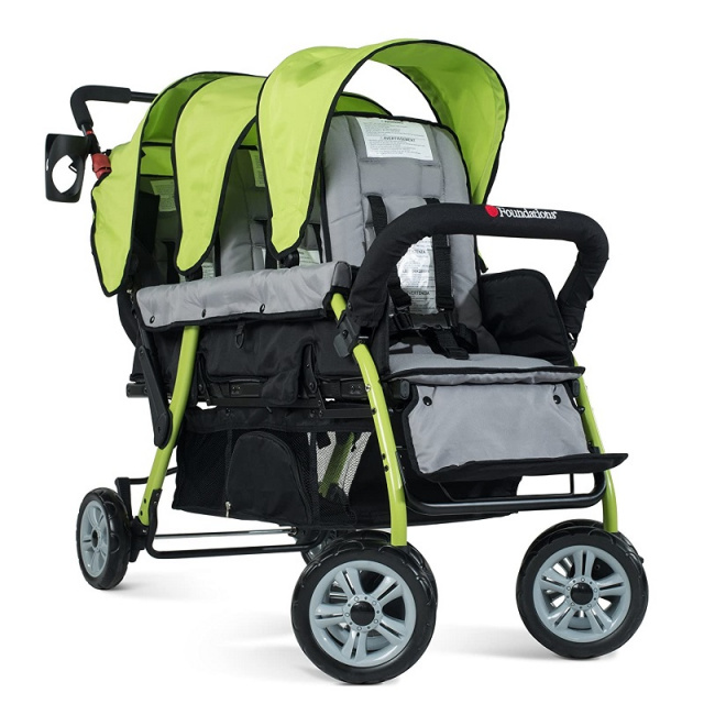 Quad Stroller, seat stroller, Bye Bye stroller, 6 seat stroller, double stroller, daycare stroller, bye baby buggy and child care strollers at Daycare Furniture Direct