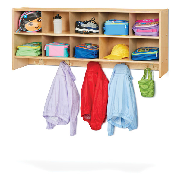 7104YT 10 Section Wall Mount Coat Locker