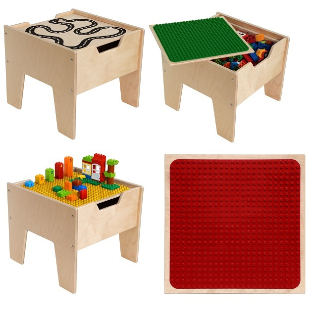 2-N-1 Activity Table with Red DUPLO