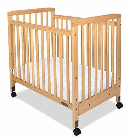 Bristol Fixed Side Compact Crib with Casters