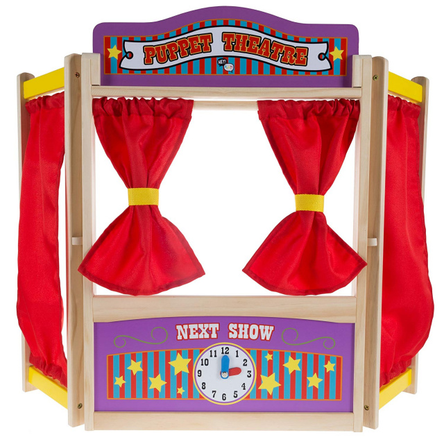 Wooden Tabletop Puppet Theater