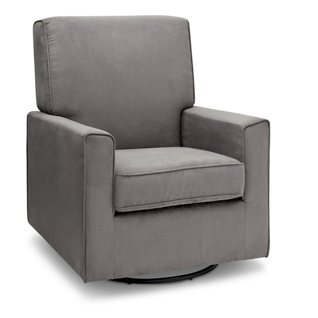 Ava Upholstered Glider Swivel Rocker Chair Graphite Ava Upholstered Glider Swivel Rocker Chair Graphite