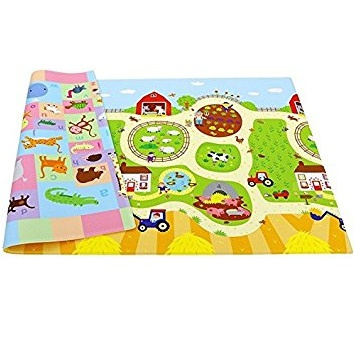 baby care play mat busy farm