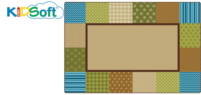 CK-26754 Pattern Blocks Carpet Nature 4 x 6