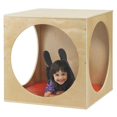 Birch Playhouse Cube with Mat ELR-17506