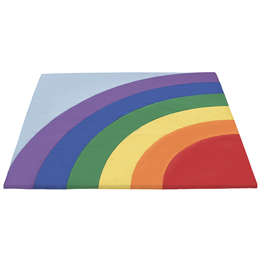 Soft Floor Mats Play Infant Vinyl Mat Tumbling Elr 12923 Softzone Rainbow Activity Mat