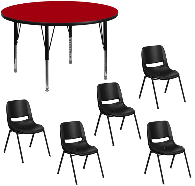 Daycare Tables And Preschool Table Chair Sets At Ff 42 Round Preschool Table 5 Chairs 12