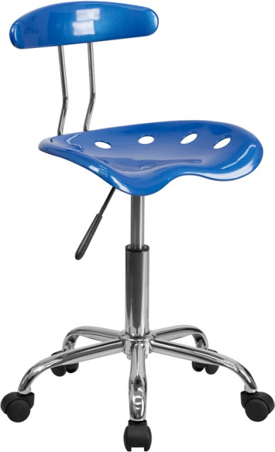 FF Task Chair with Tractor Seat - Bright Blue