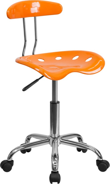FF Task Chair with Tractor Seat - Orange