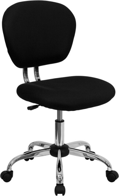 FF Swivel Task Chair Mid Back - Black