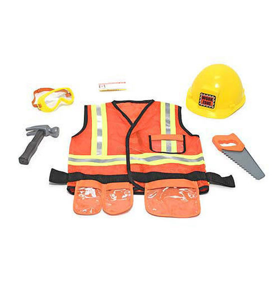 4837 Role Play Construction Worker Role Play Costume Set