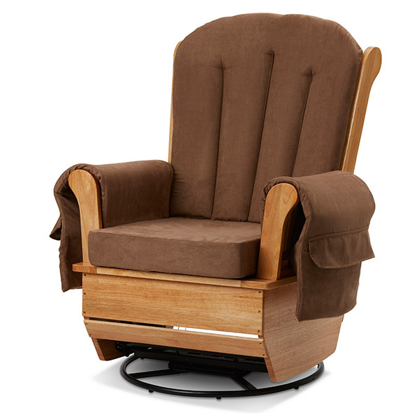 upholstered glider rocking chair