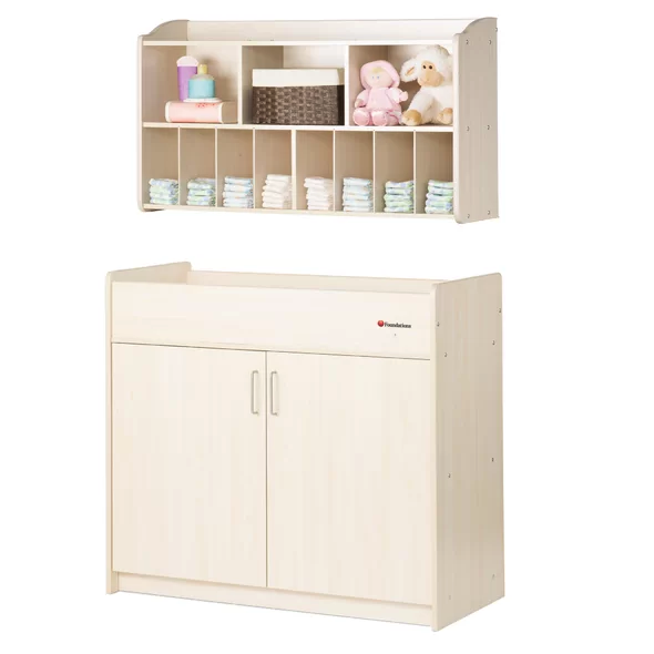 built in changing table