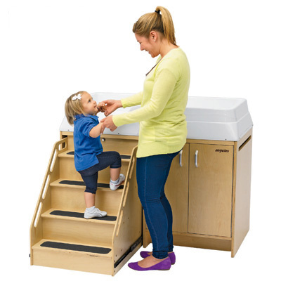 Changing Table with Locking Stairs angeles ael7550