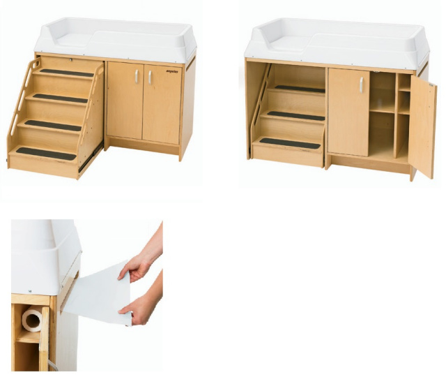 Changing Table with Locking Stairs ael7550
