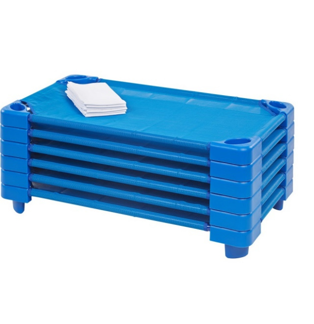 ELR 16122 Toddler Nap Cots w Sheets 6 Pack
