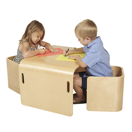 wooden childs table and chairs