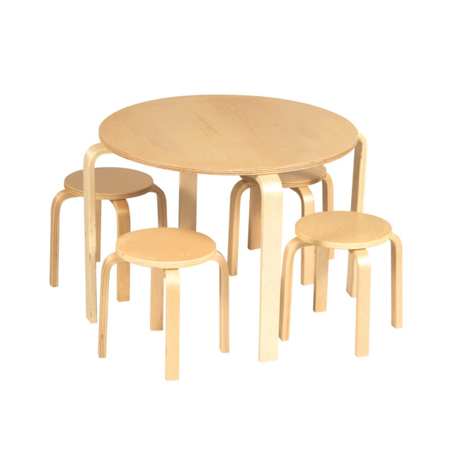 natural wood kids table