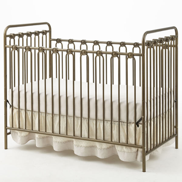 Baby Cribs Gold Crib Fancy High End Napa 3 In 1 Full Sized Metal Crib Fcs 94559 Gn Gold