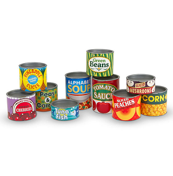 Play Food Let's Play House! Grocery Cans 10