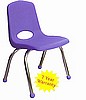10" STACKABLE SCHOOL CHAIR WITH CHROME LEGS (SET OF 10 CHAIRS)