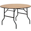 FF Wood Folding Banquet Table 48" Round
