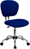FF Swivel Task Chair Mid Back - Blue