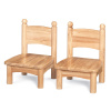 8947JC2 Wooden Chair 7" Seat Height - 2 Pack