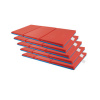 ELR-0575 3-Fold 2" Thick Rest Mat Red/Blue - 5 Pack