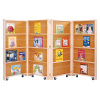0267JC Jonti-Craft Mobile Library Bookcase - 4 Sections