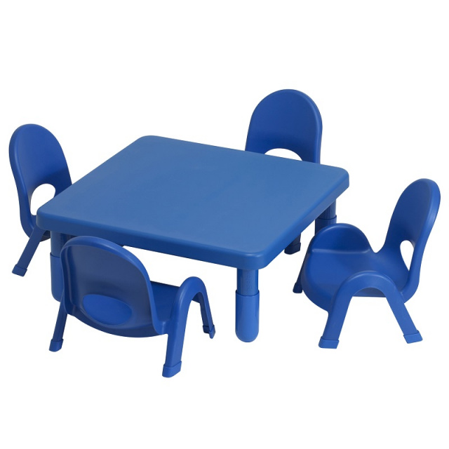 AB70012PB MyValue Table and 4 Chair Set Toddler Royal Blue