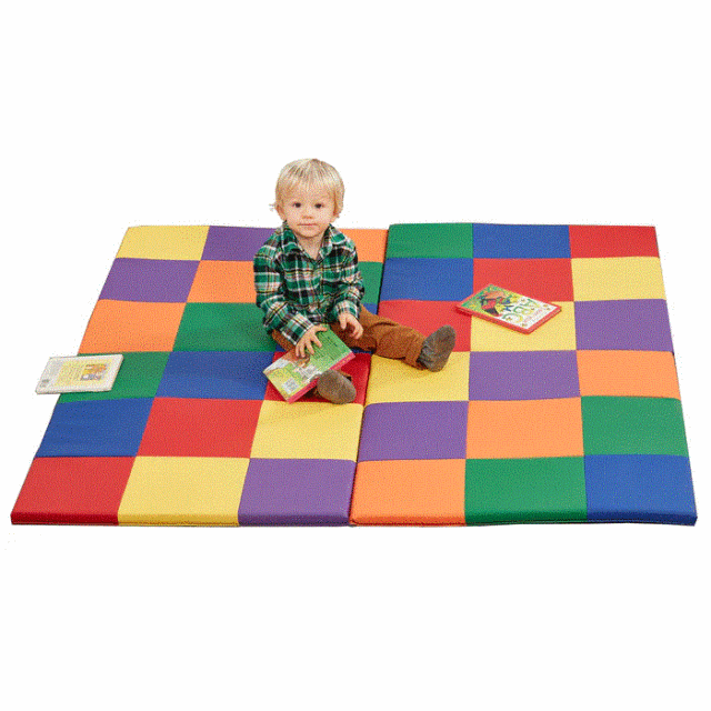 ELR-031 Patchwork Toddler Mat - Primary