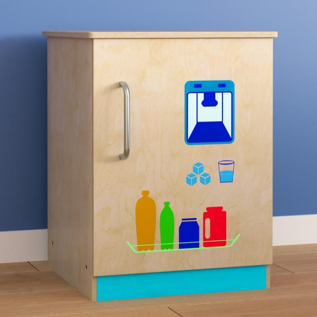 MK-ME03508-GG_Wooden_Childrens_Kitchen_Refrigerator