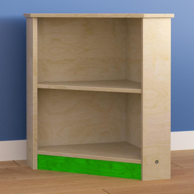 MK-ME03553-GG Wooden Kid's Two Tier Corner Kitchen Cabinet