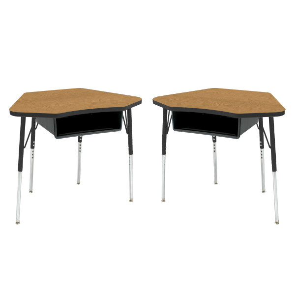 12758okBK 24 x 36 in Petal Book Box Desk 2-Pack Maple