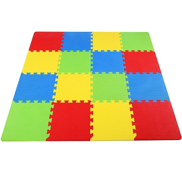 Kids Solid Foam Floor Tiles - 16 Tiles