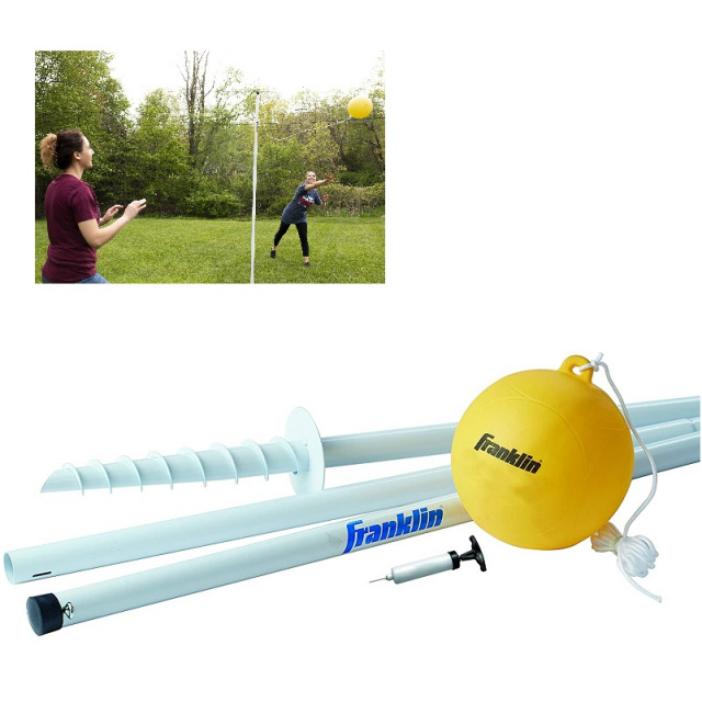 Tetherball Ball, Rope and Pole Set Portable