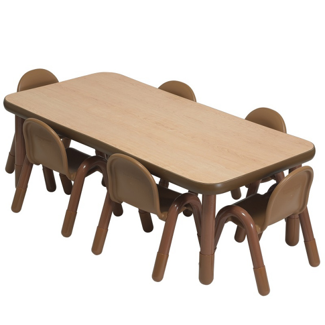 AB74620 BaseLine Preschool 48 x 30 Rectangular Table & 6 Chair Set