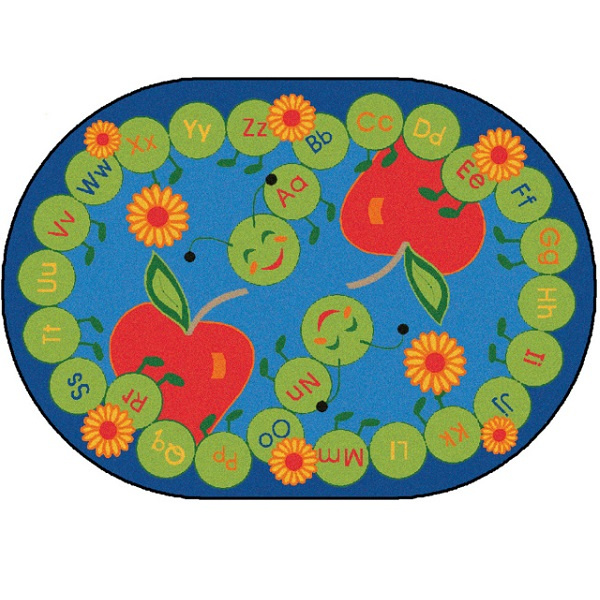 2216 ABC Caterpillar Rug 8'3" x 11'8" Oval