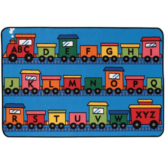 Alphabet Train Kids Value Rug carpets for kids