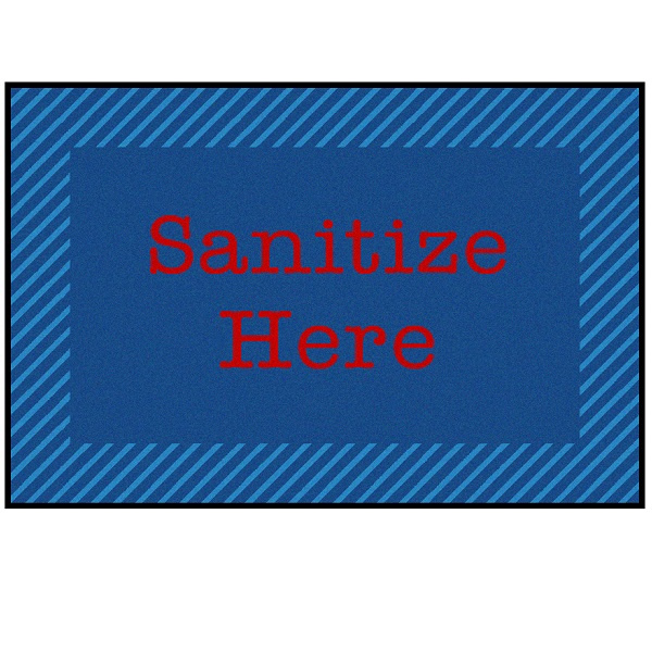 Blue & Red Sanitize Carpet 37.51 carpets for kids