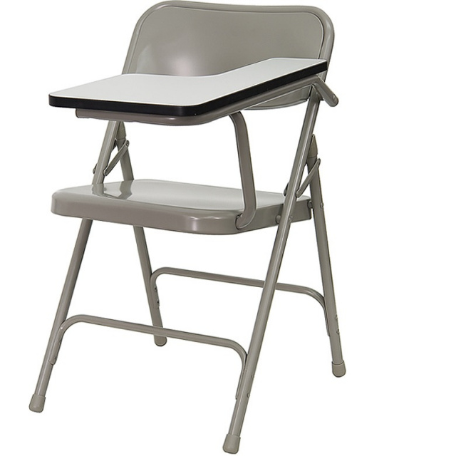 Premium Steel Folding Chair with left Handed Tablet Arm