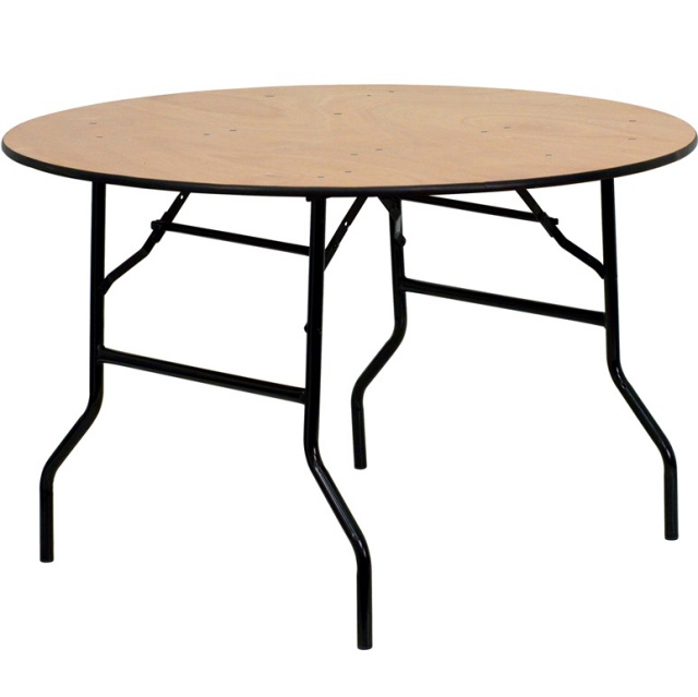 FF Wood Folding Banquet Table 48" Round