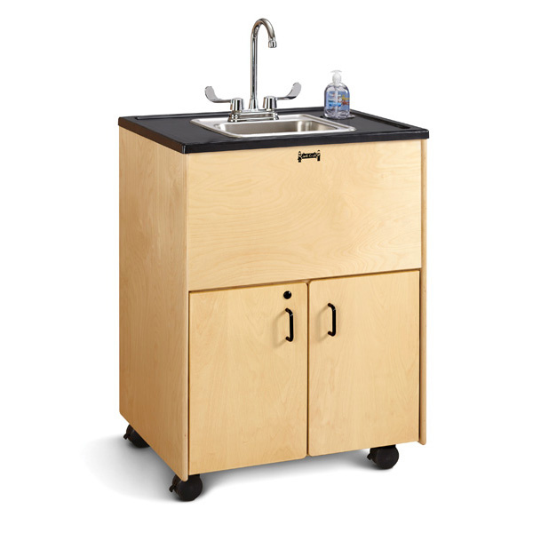 1373JC Clean Hands Helper Portable Sink - 38" Counter - Stainless Sink 