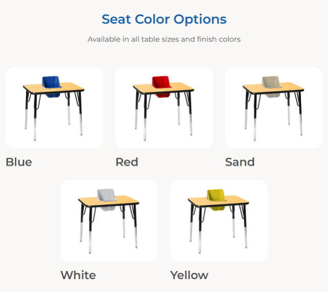 8 Seat Toddler Tables