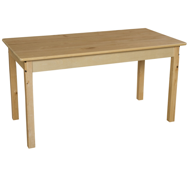 WD84822 Rectangle Hardwood Table 24" x 48"  with 22" Legs