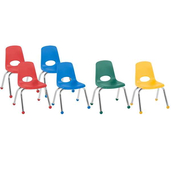 10361-AS 12in Stack Chair Ball Glide Assorted 6 Pack factory direct