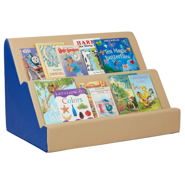 10424-BLSD SoftScape Book Buddy 2-Tier Toddler Bookshelf